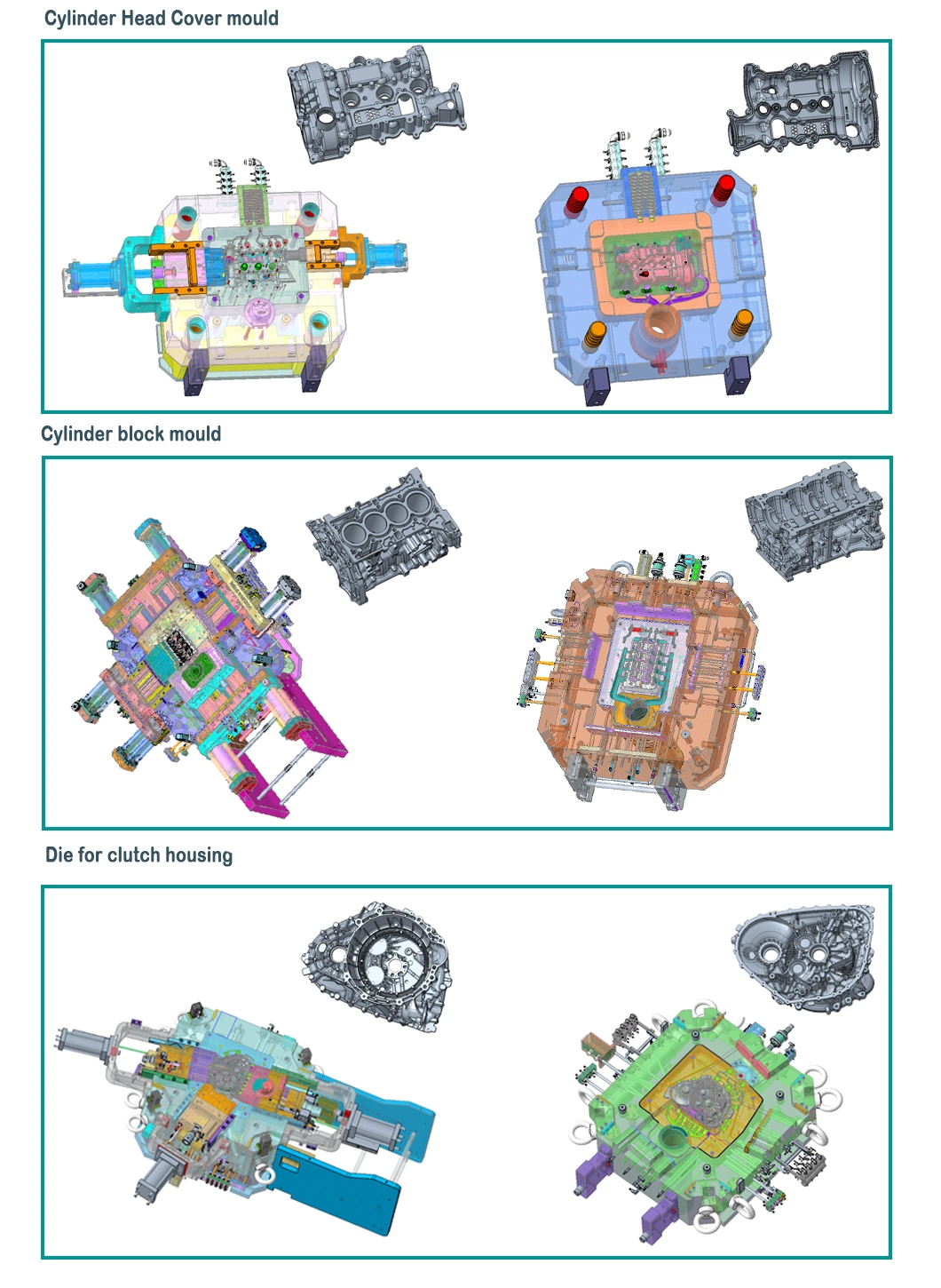 Fast Delivery Custom Mold Casting Mould Aluminium Die Casting Mould Die Casting Die for Auto Parts Rear Box From Mould Maker Symbos